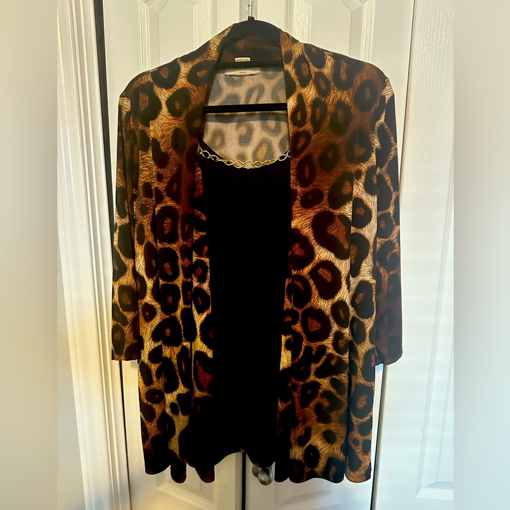 Diana Belle Woman 2-in-1 light weight blazer with built in tank
